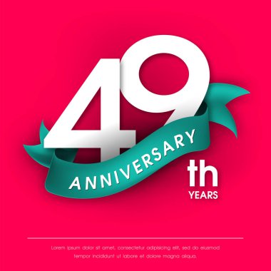 Yıldönümü Amblemler şablon tasarımı