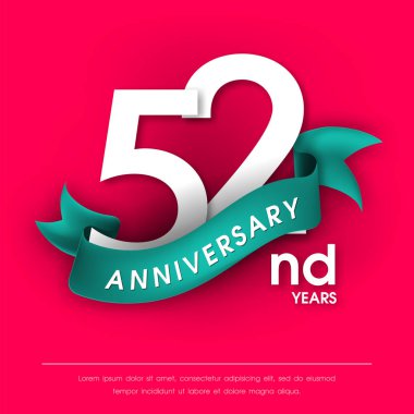 Yıldönümü Amblemler şablon tasarımı