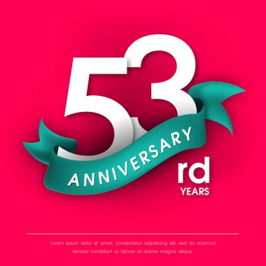 Yıldönümü Amblemler şablon tasarımı