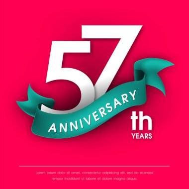 Yıldönümü Amblemler şablon tasarımı