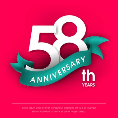 Yıldönümü Amblemler şablon tasarımı