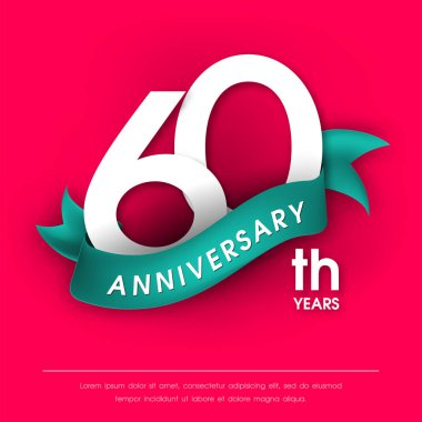 Yıldönümü Amblemler şablon tasarımı