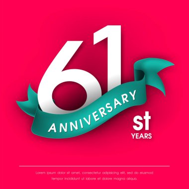 Yıldönümü Amblemler şablon tasarımı