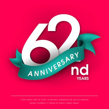 Yıldönümü Amblemler şablon tasarımı