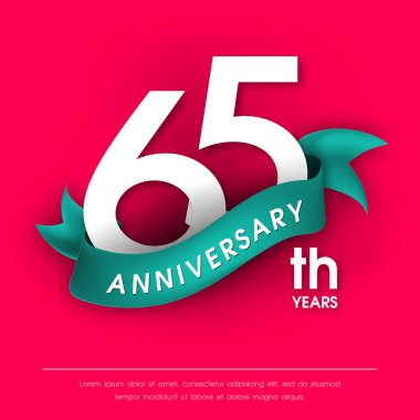 Yıldönümü Amblemler şablon tasarımı