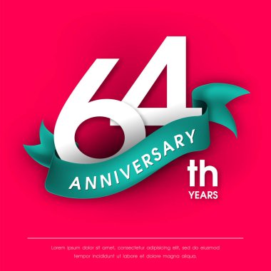 Yıldönümü Amblemler şablon tasarımı