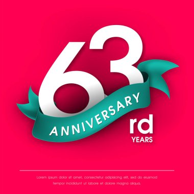 Yıldönümü Amblemler şablon tasarımı