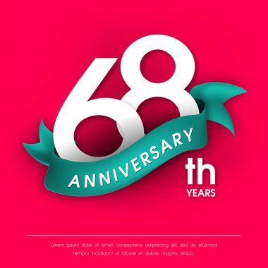 Yıldönümü Amblemler şablon tasarımı