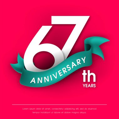 Yıldönümü Amblemler şablon tasarımı