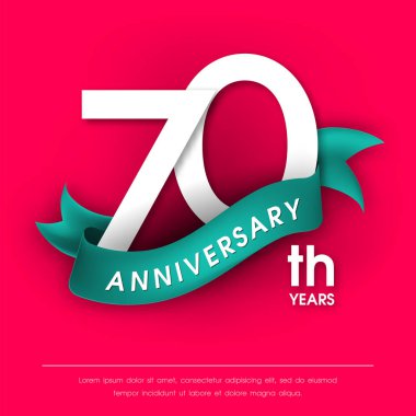 Yıldönümü Amblemler şablon tasarımı