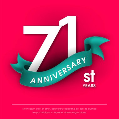 Yıldönümü Amblemler şablon tasarımı