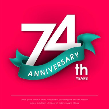 Yıldönümü Amblemler şablon tasarımı