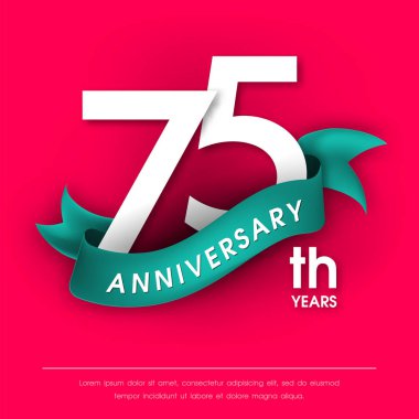 Yıldönümü Amblemler şablon tasarımı