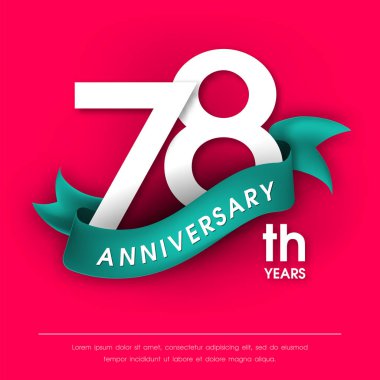 Yıldönümü Amblemler şablon tasarımı