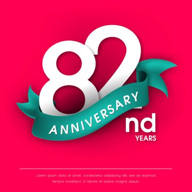 Yıldönümü Amblemler şablon tasarımı