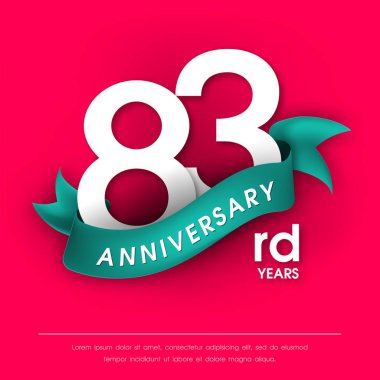 Yıldönümü Amblemler şablon tasarımı