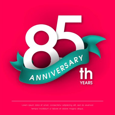 Yıldönümü Amblemler şablon tasarımı