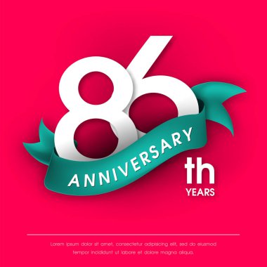 Yıldönümü Amblemler şablon tasarımı