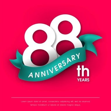 Yıldönümü Amblemler şablon tasarımı