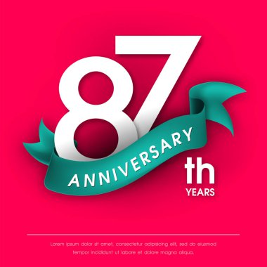 Yıldönümü Amblemler şablon tasarımı