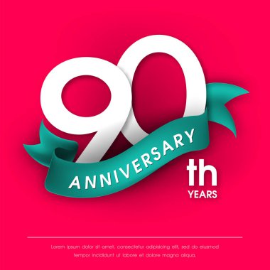 Yıldönümü Amblemler şablon tasarımı