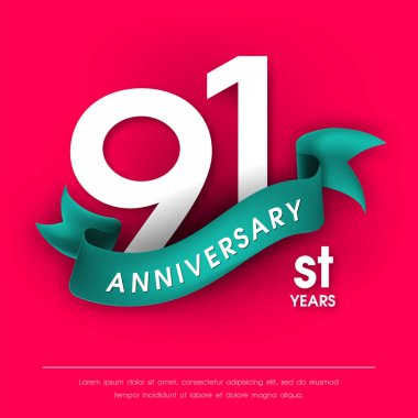 Yıldönümü Amblemler şablon tasarımı