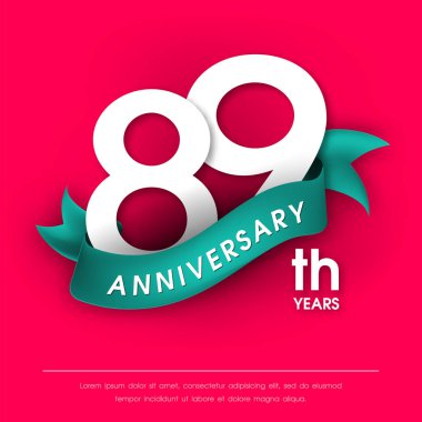 Yıldönümü Amblemler şablon tasarımı