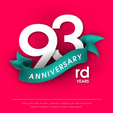 Yıldönümü Amblemler şablon tasarımı