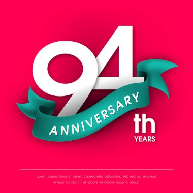 Yıldönümü Amblemler şablon tasarımı