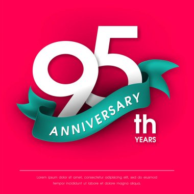 Yıldönümü Amblemler şablon tasarımı