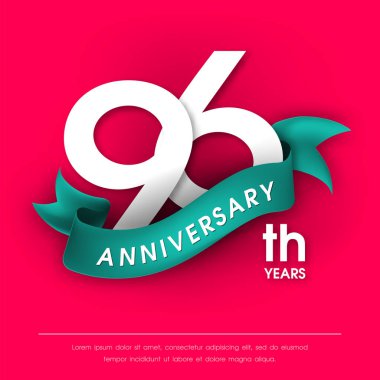 Yıldönümü Amblemler şablon tasarımı