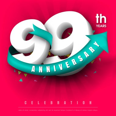 Yıldönümü Amblemler şablon tasarımı