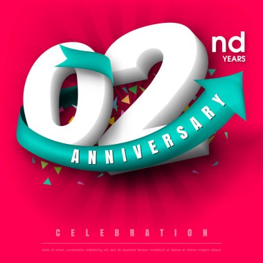 Yıldönümü Amblemler şablon tasarımı