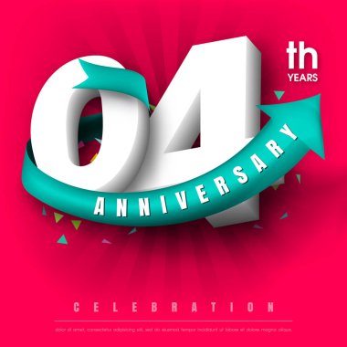 Yıldönümü Amblemler şablon tasarımı