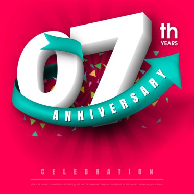 Yıldönümü Amblemler şablon tasarımı