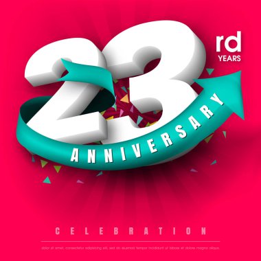 Yıldönümü Amblemler şablon tasarımı