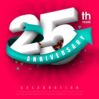 Yıldönümü Amblemler şablon tasarımı