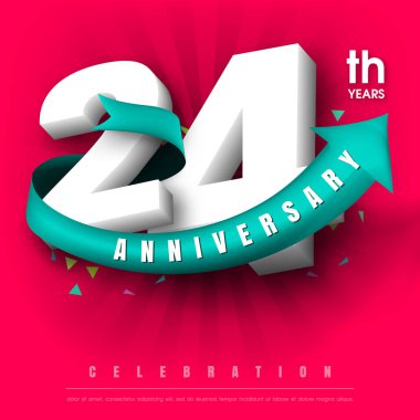 Yıldönümü Amblemler şablon tasarımı