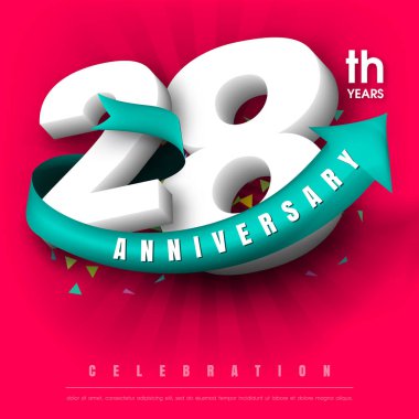 Yıldönümü Amblemler şablon tasarımı