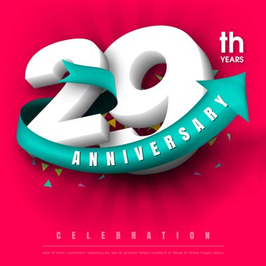 Yıldönümü Amblemler şablon tasarımı