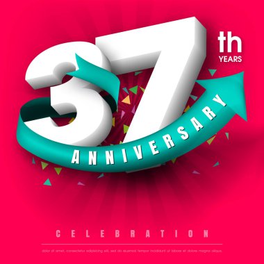 Yıldönümü Amblemler şablon tasarımı