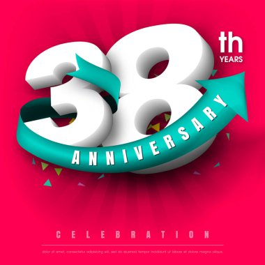 Yıldönümü Amblemler şablon tasarımı