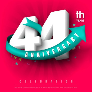 Yıldönümü Amblemler şablon tasarımı