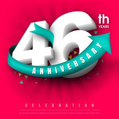 Yıldönümü Amblemler şablon tasarımı