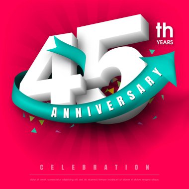 Yıldönümü Amblemler şablon tasarımı