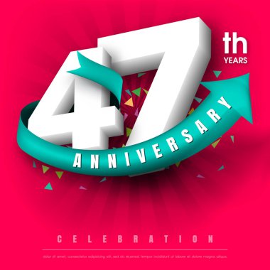 Yıldönümü Amblemler şablon tasarımı