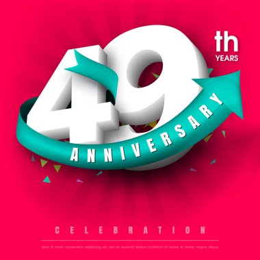 Yıldönümü Amblemler şablon tasarımı