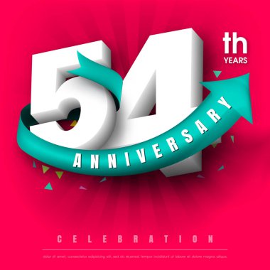 Yıldönümü Amblemler şablon tasarımı