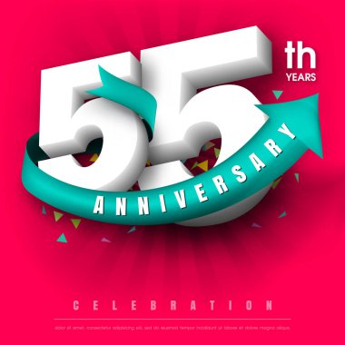 Yıldönümü Amblemler şablon tasarımı