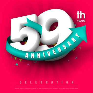 Yıldönümü Amblemler şablon tasarımı